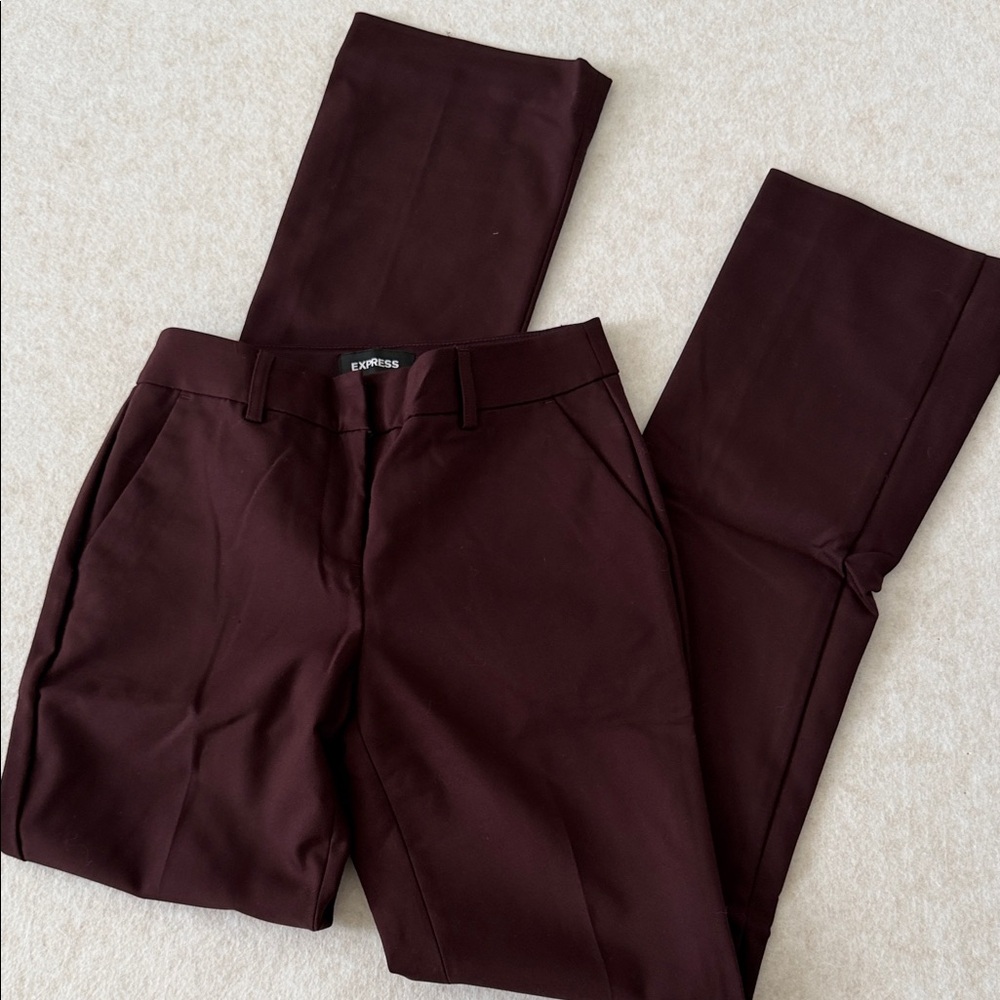 Express Burgundy Dress Pants